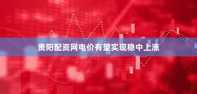 贵阳配资网电价有望实现稳中上涨